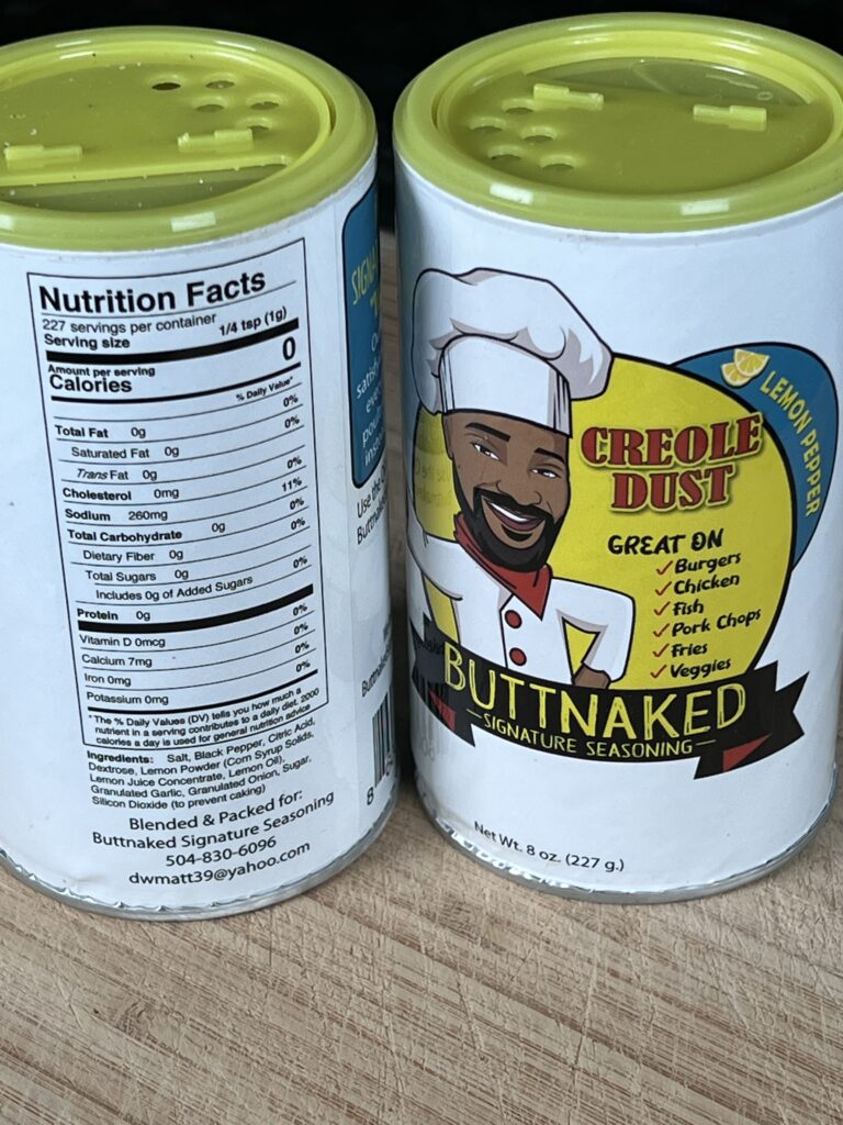 A can of butinaked is shown with the label.